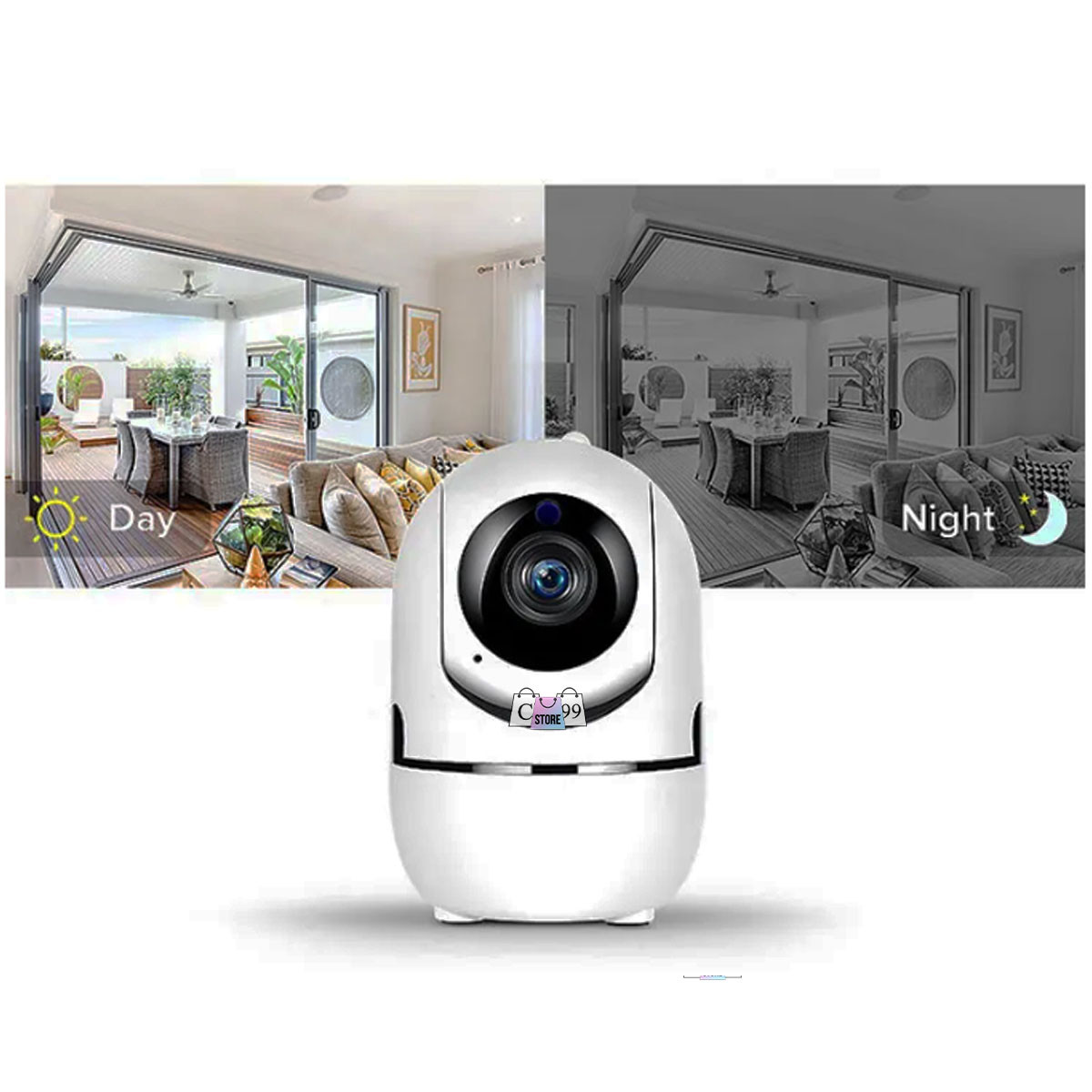 Miniatura 4 de Cámara De Seguridad  HD 360° Wifi y App